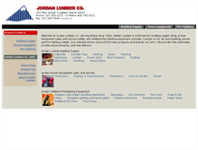 Tablet Screenshot of jordanlumberco.com